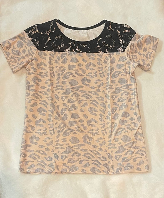 Little Girl Leopard Shirt