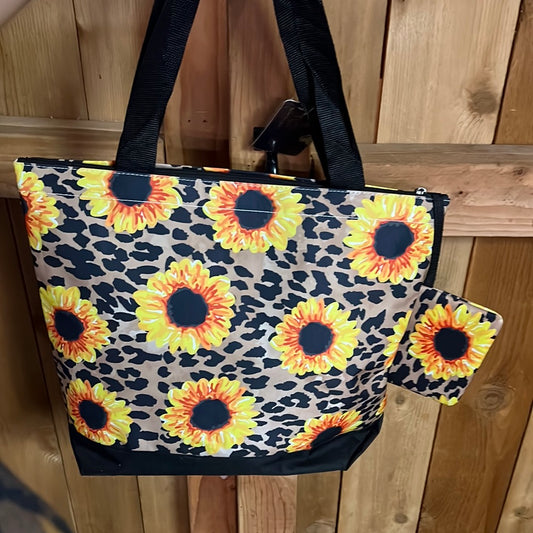 Sunflower Tote with coin purse