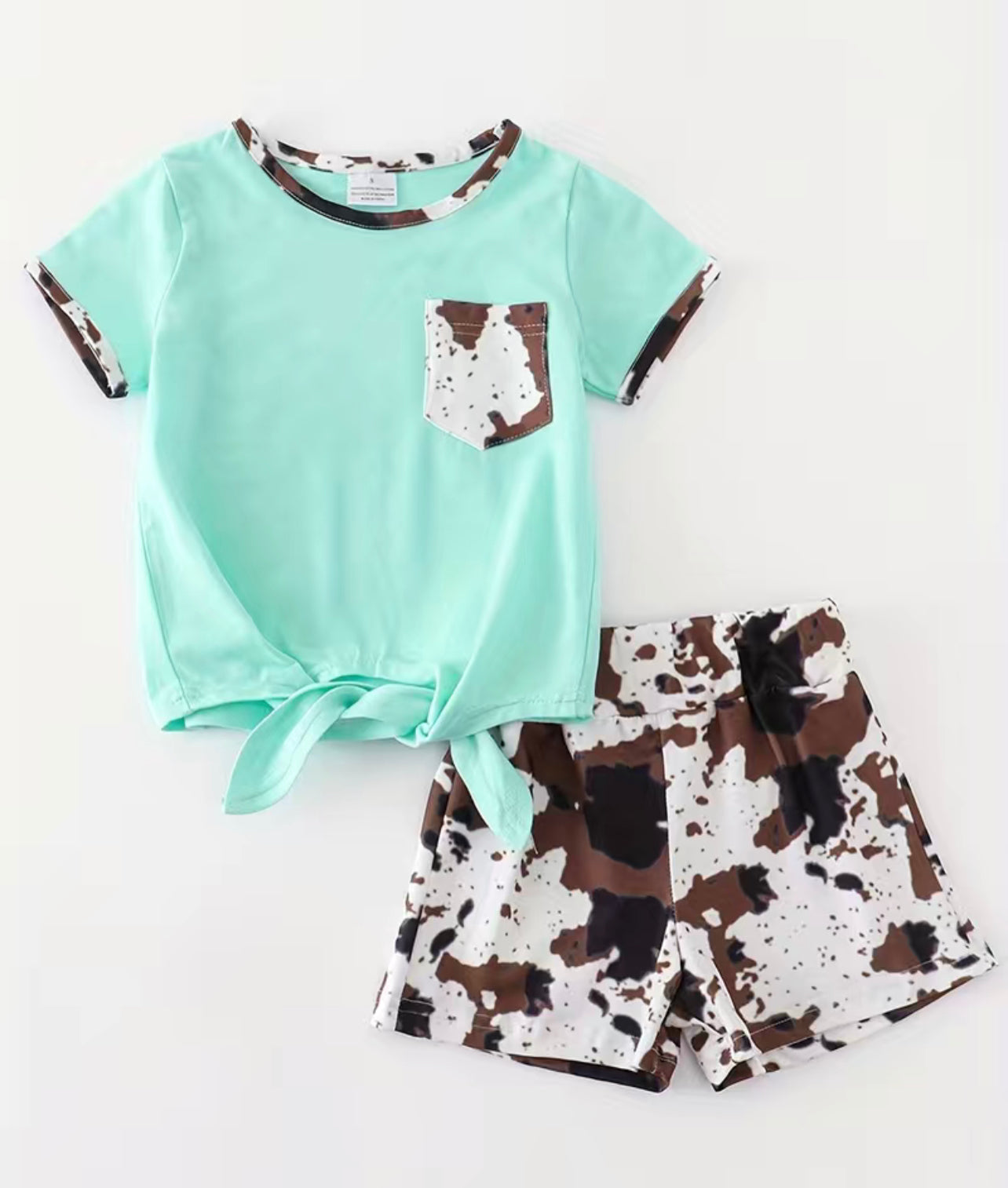 2Piece Girls Cow Graphic Set – Lena's Boutique