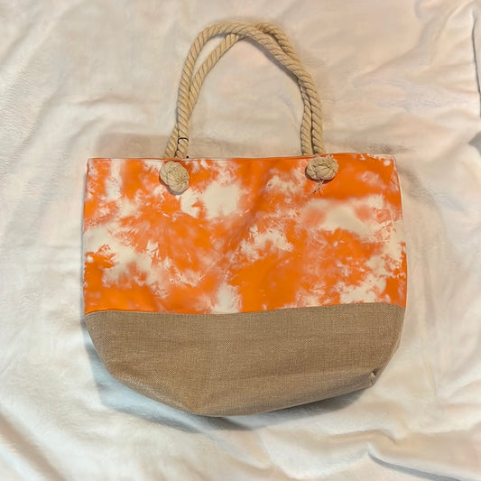 Orange/Tan Tote