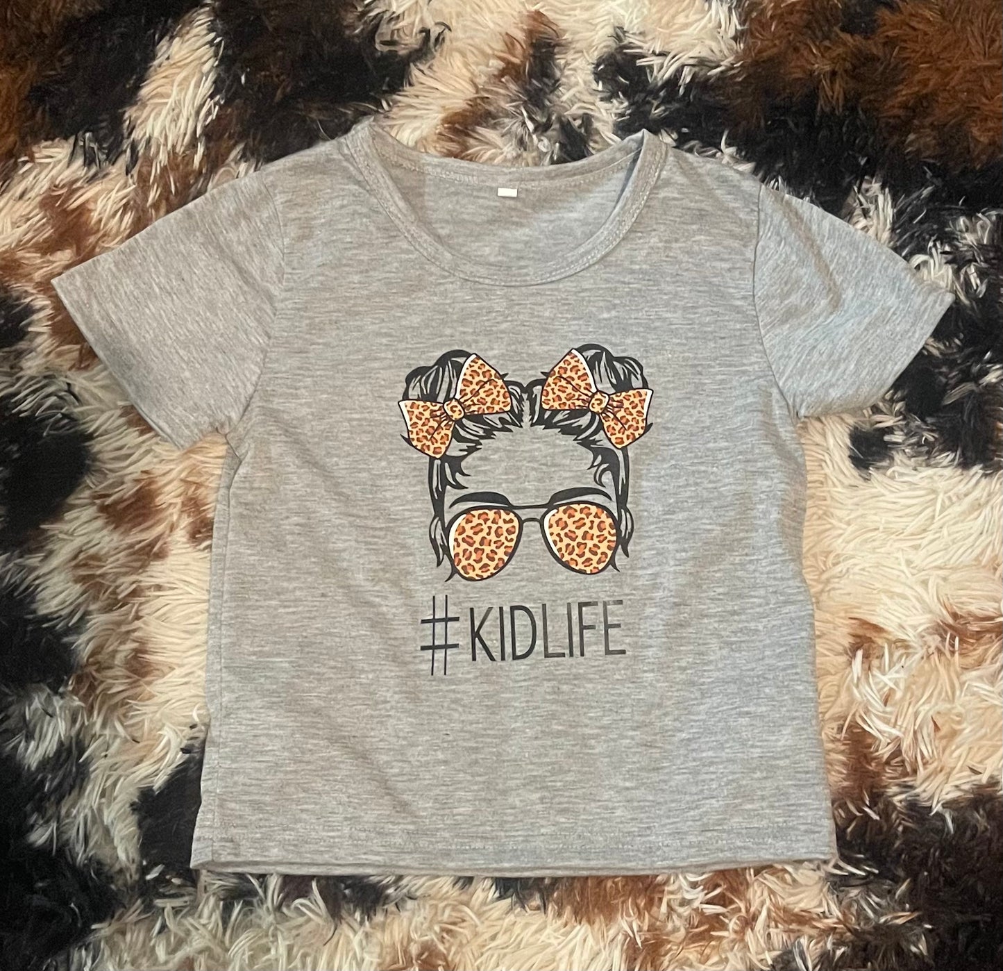 Little Girl Grey Tee