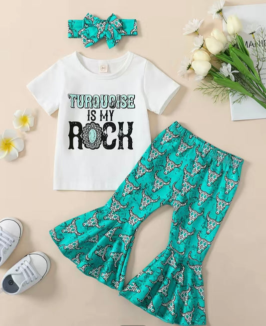 Turquoise Toddler Set