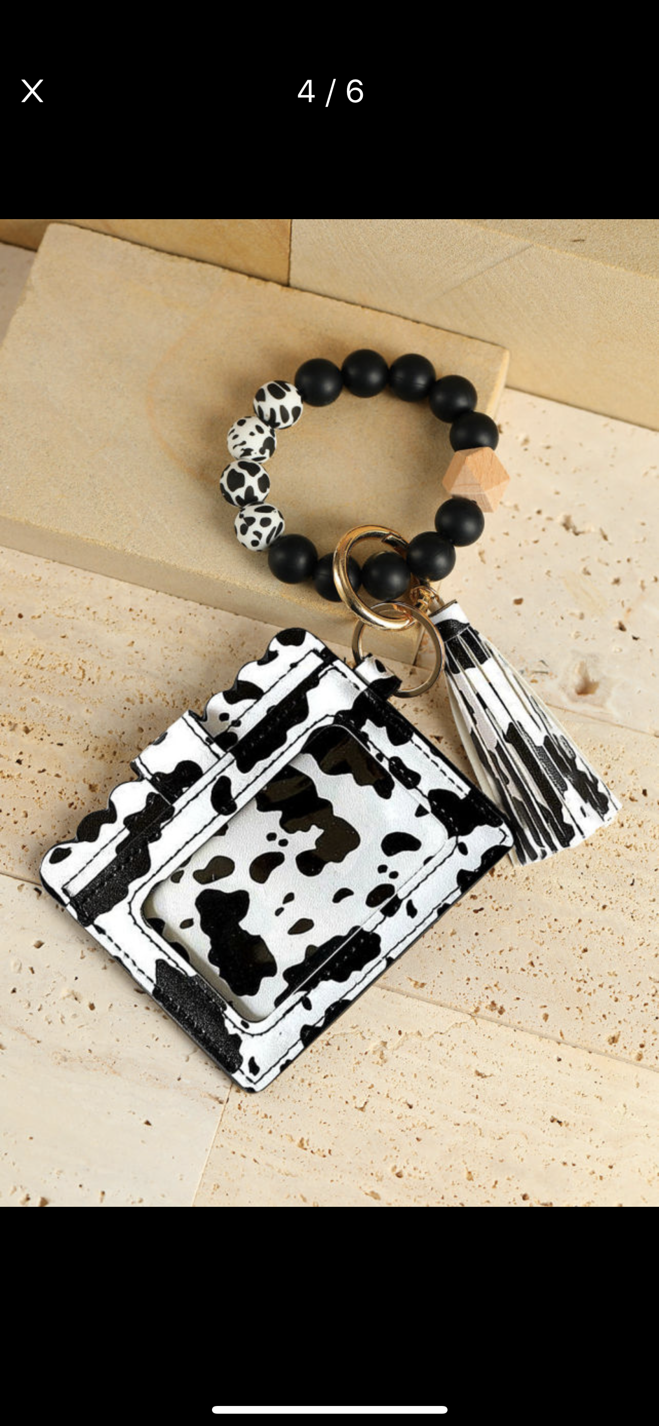 Cow Wristlet